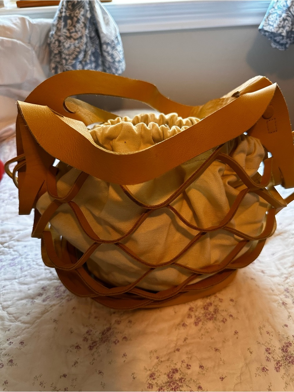 Radley London Women’s Mustard Yellow Woven Tote Bag